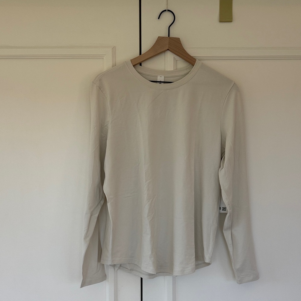 NWT lululemon Love Long Sleeve shirt in Bone, size 10.